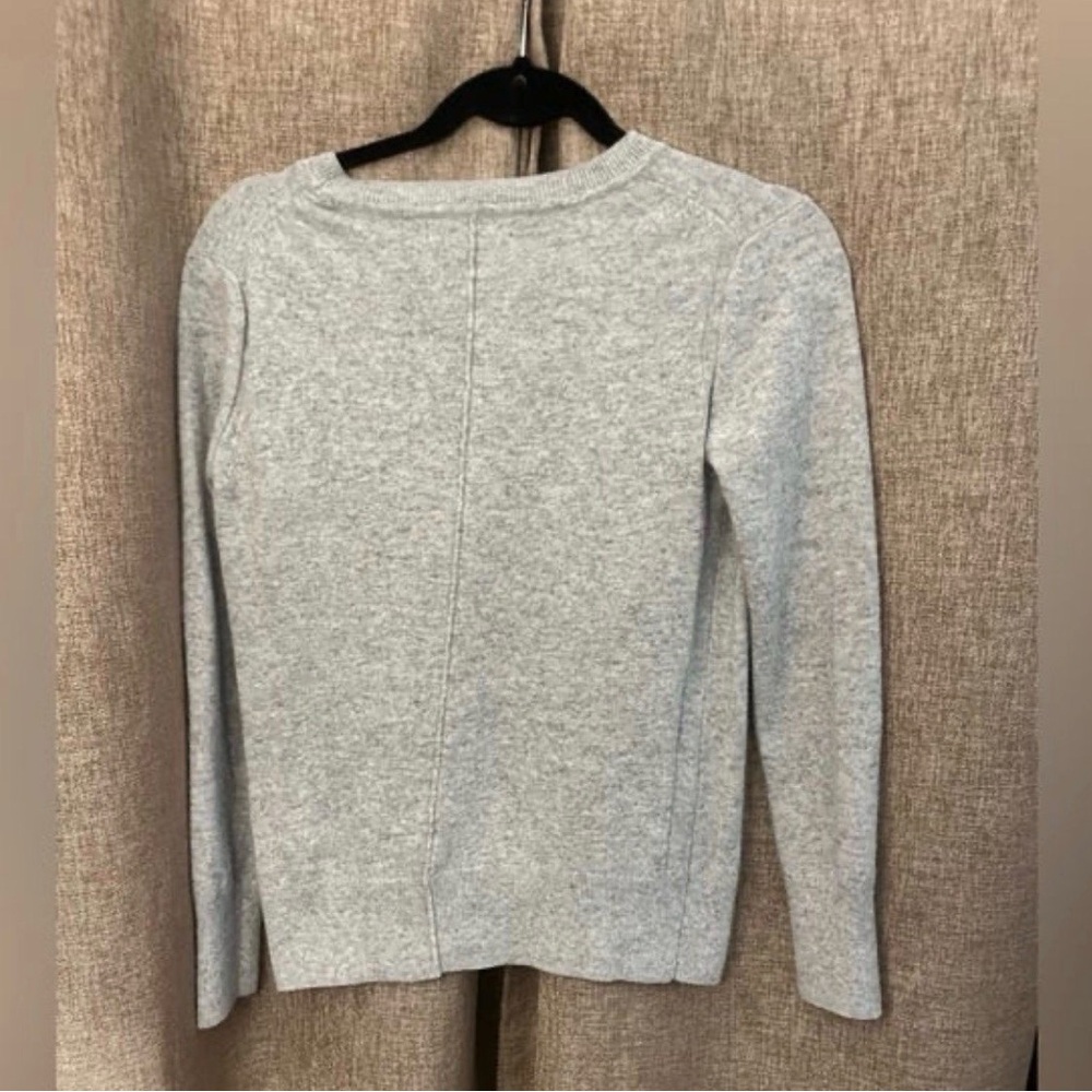 Banana Republic Gray Sweater with Red Print - Picture 3 of 4